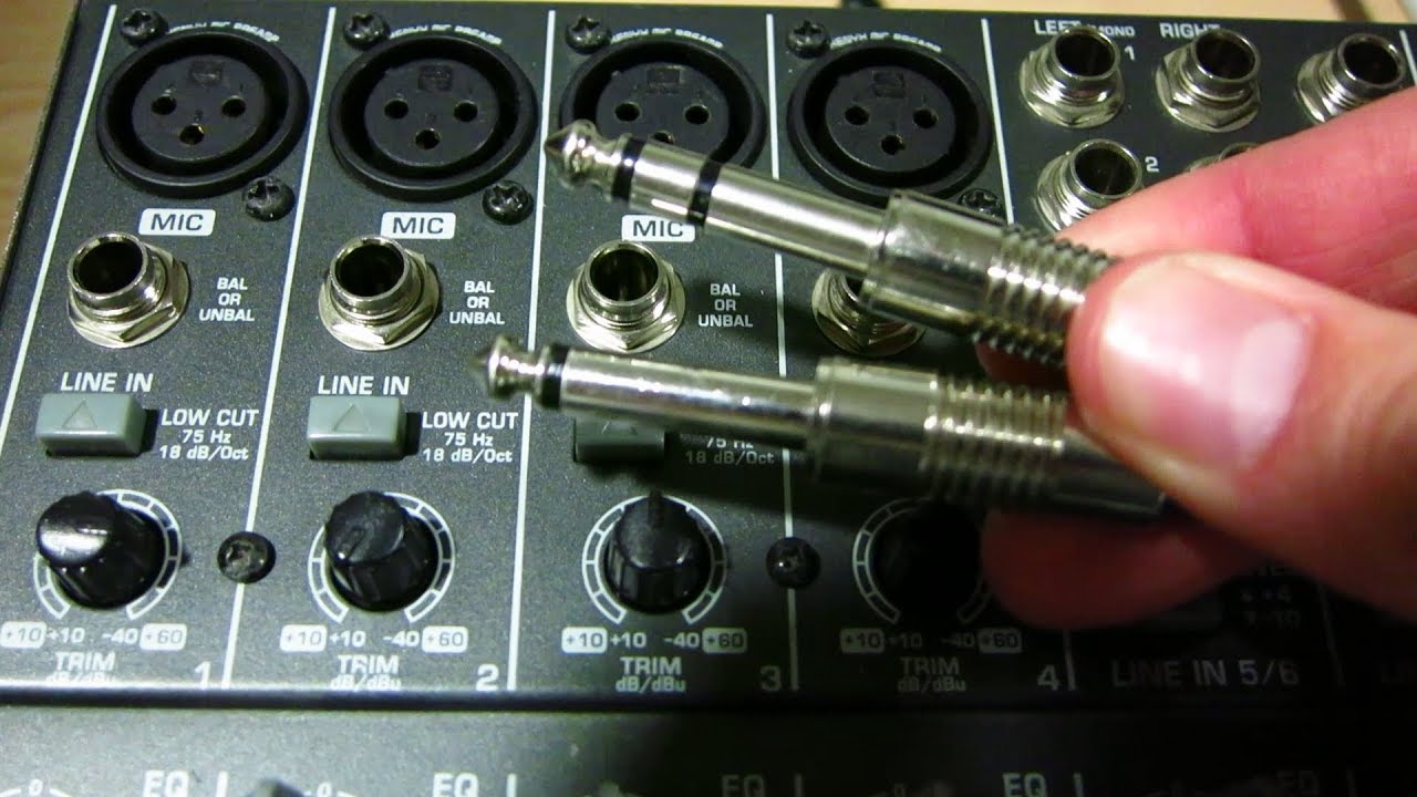 Entender el CONECTOR TRS como JACK PLUG MONOFÓNICO que transporta UNA SEÑAL BALANCEADA