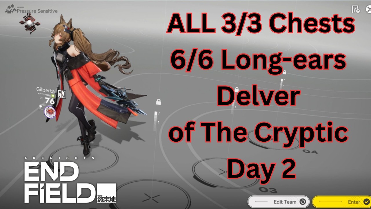 FULL Delver of the Cryptic All Chests and long-ears DAY 2 Arknights:Endfield