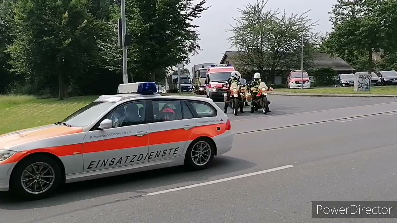 🚨🚑Kolonnenfahrt des Malteser Hilfsdienst Dortmund + Deutsches Rotes Kreuz