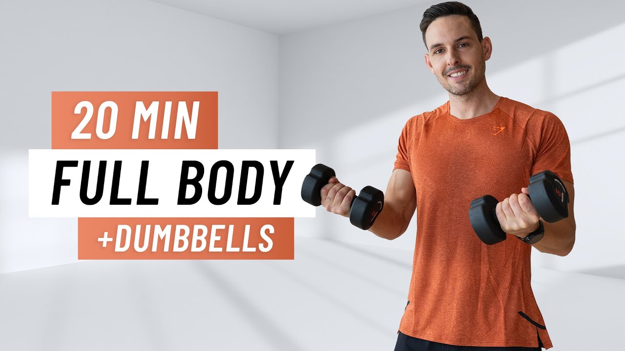 20 MIN FULL BODY WORKOUT WITH DUMBBELLS - Strength Training At Home