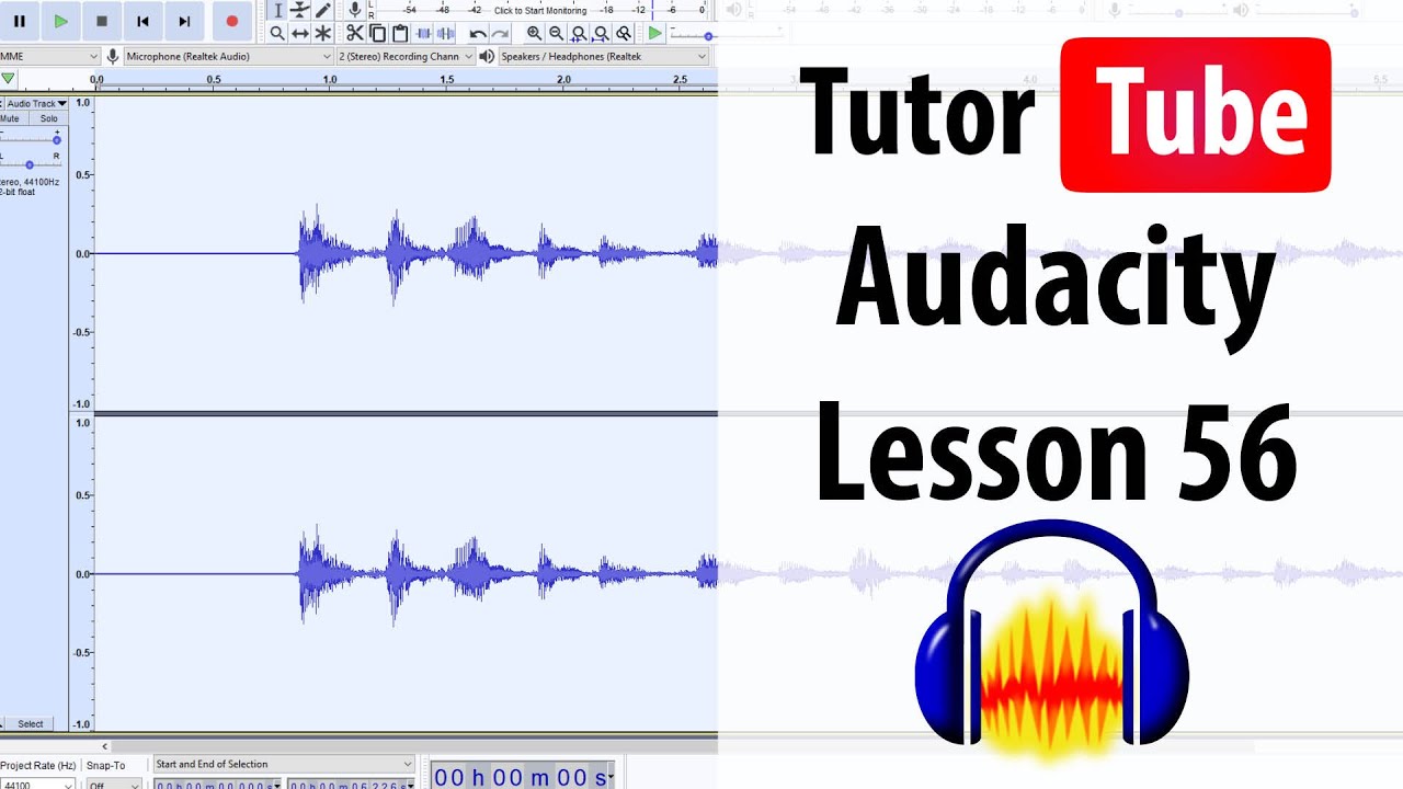 Audacity Tutorial   Lesson 56   Repair