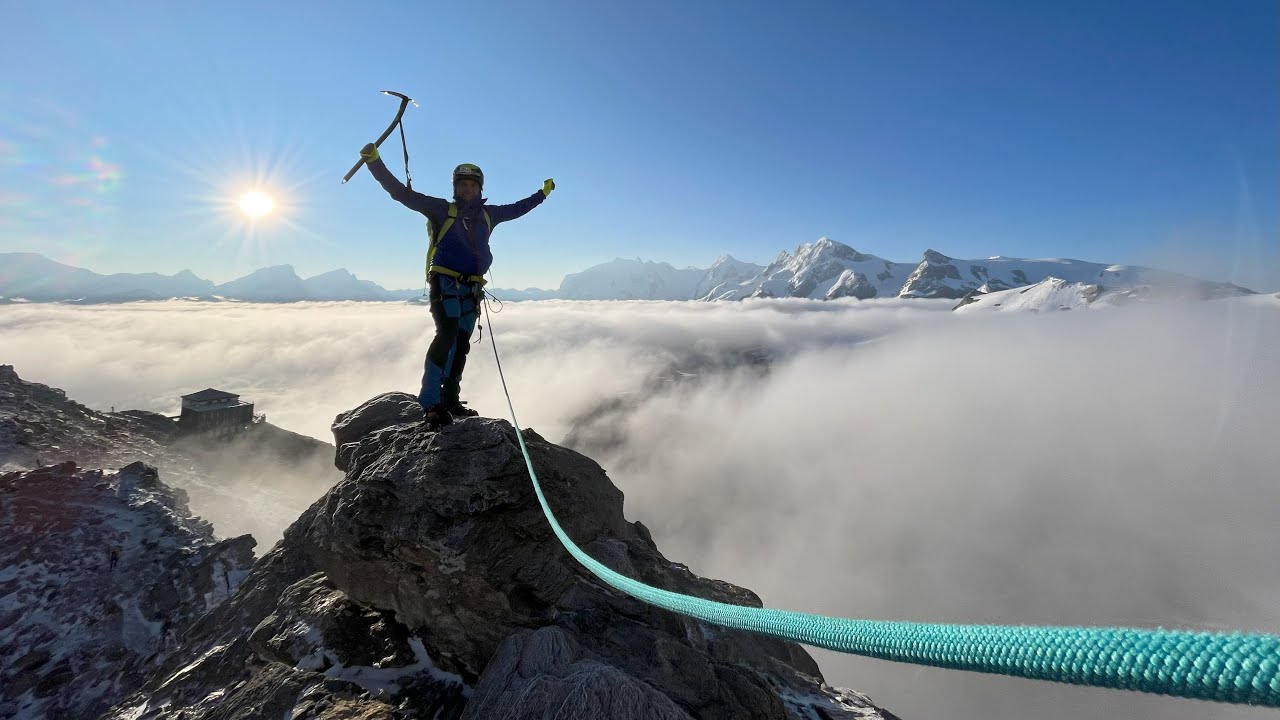 Climbing the Majestic Matterhorn  in  winter condition - 2025