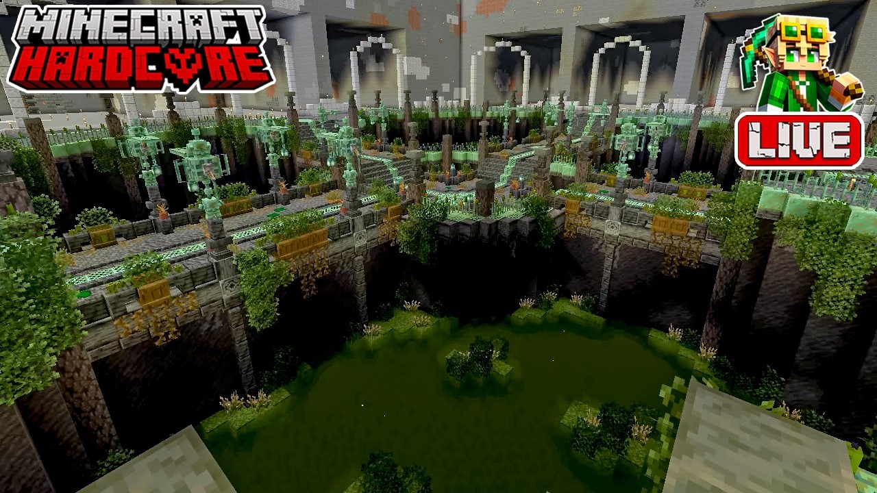 Building a Murky Sewer in my Storage Expansion in my 57,100 Day Hardcore Minecraft World