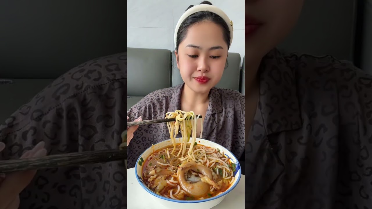 Ăn tết xong là thèm bún bò #dungthichan #mukbang #food 