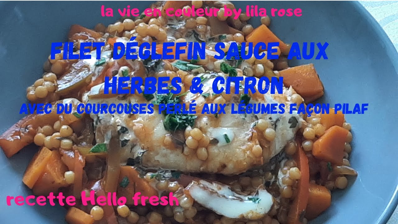 FILET D'ÉGLEFIN sauce aux herbes & citron vert (recette Hello Fresh)
