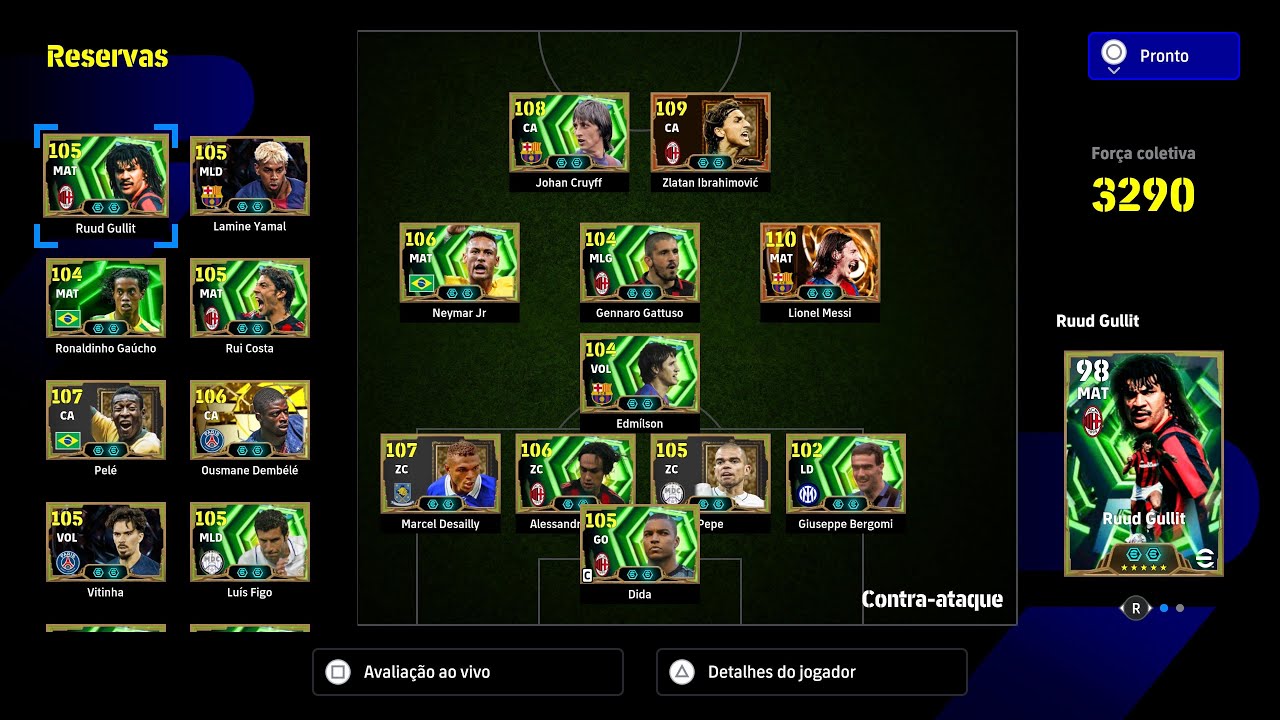 GAMEPLAY EFOOTBALL AO VIVO (LIGA 1ª DIVISÃO)