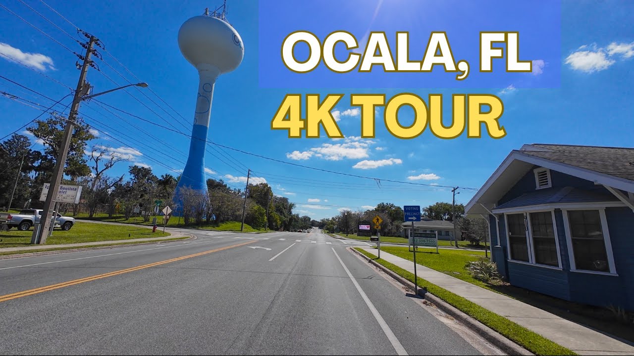 Ocala Florida 4K Tour - Calm Neighborhood and Tuscawilla Park