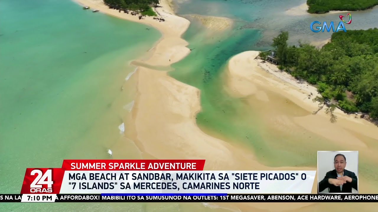 Mga beach at sandbar, makikita sa 