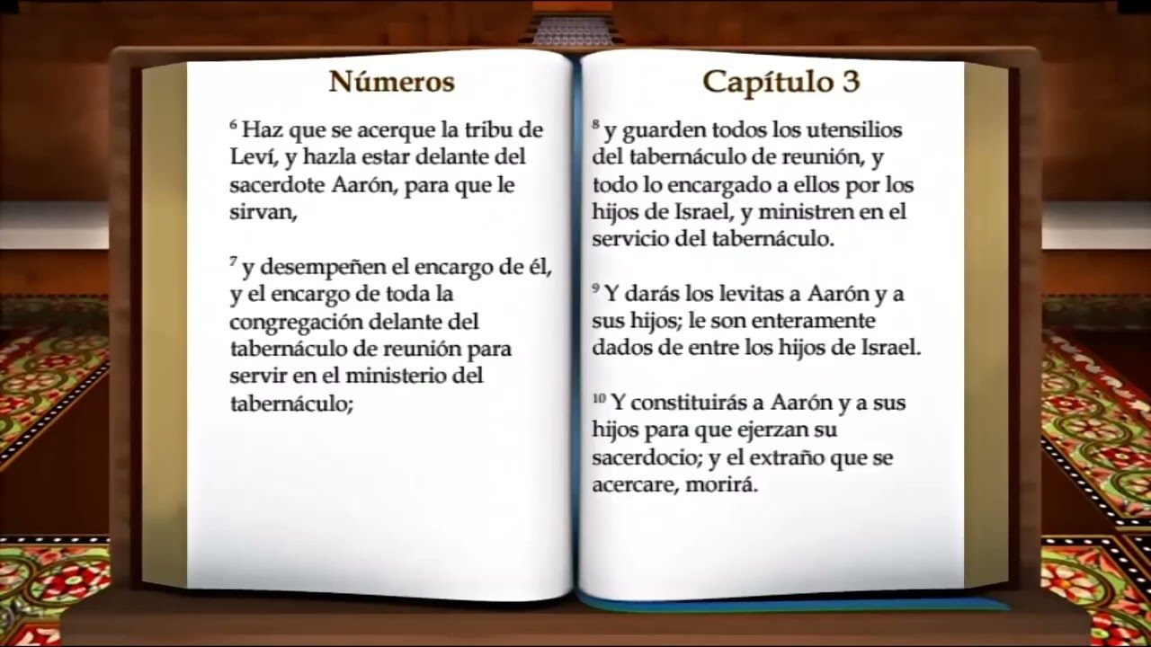 N&Uacute;NERO CUARTO LIBRO DE MOIS&Eacute;S COMPLETO EN LA BIBLIA VERSION REINA VALERA 1960 FULL HD