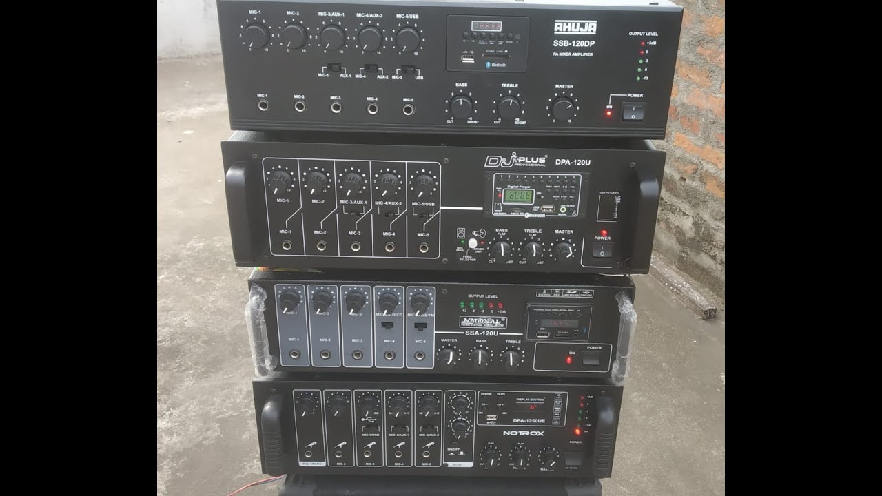 Ahuja, DJ Plus, National Mehta & Notrox 120 Watt Amplifier Review & Testing