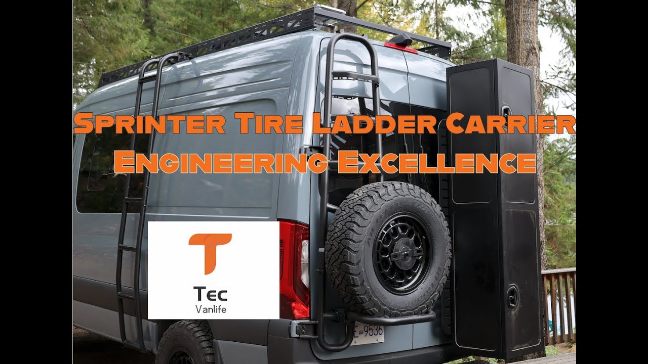Ultimate Sprinter Upgrade: Tec Vanlife 2-in-1 Ladder & Tire Carrier