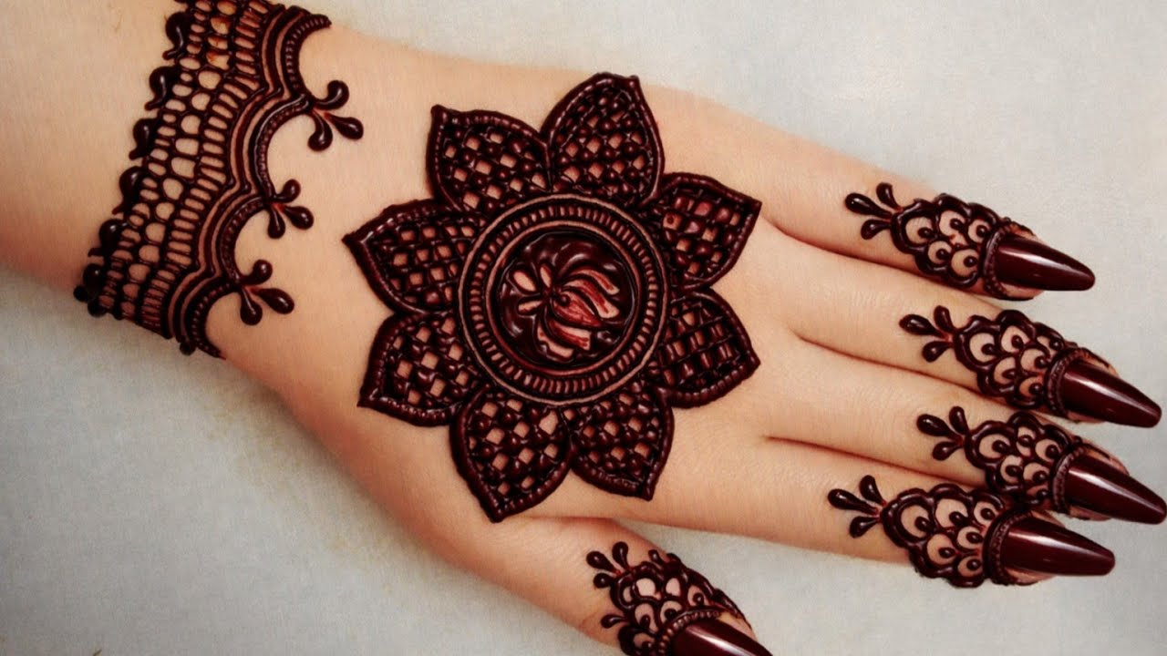 Simple Mandala Flower Mehndi Design|| Back Hand Mehndi Design||Mehndi Design||Mehndi Designs||Simple