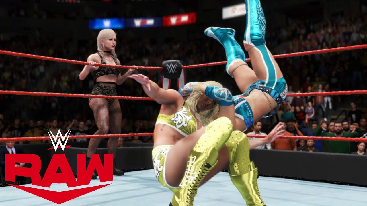 WWE 2K20 RAW RHEA RIPLEY & KAIRI SANE VS LYA & CHARLOTTE FLAIR