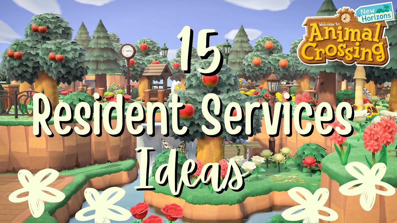 Ideas for Decorating Around Resident Services // Animal Crossing: New Horizons