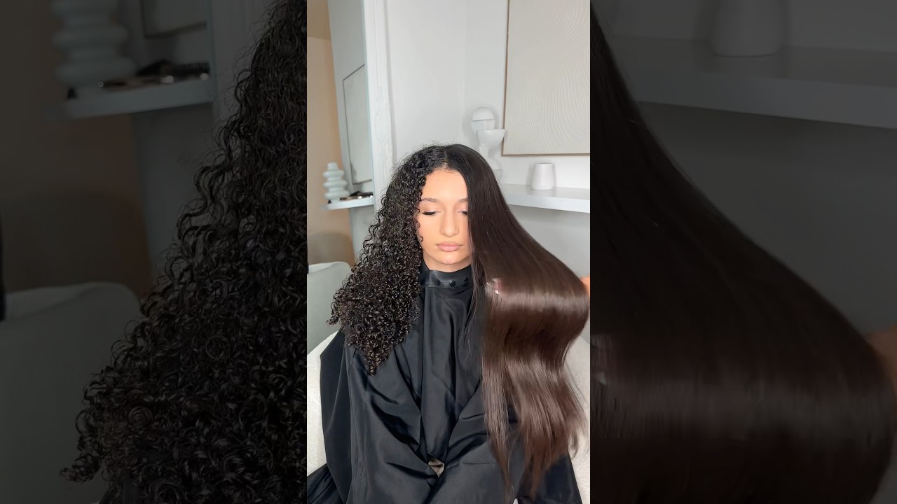 Elle d&eacute;teste le c&ocirc;t&eacute; boucle 😭🤦🏽&zwj;♀️ ￼#boucle #onfleek #brushing #algerienne ￼