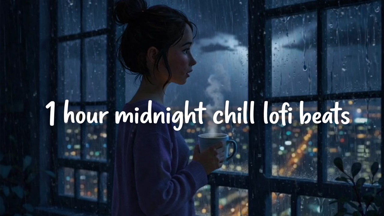 1 Hour Midnight Drift 🌙 Deep Chill Lofi Beats 🎧 ~ Night Study / Relax / Sleep Music