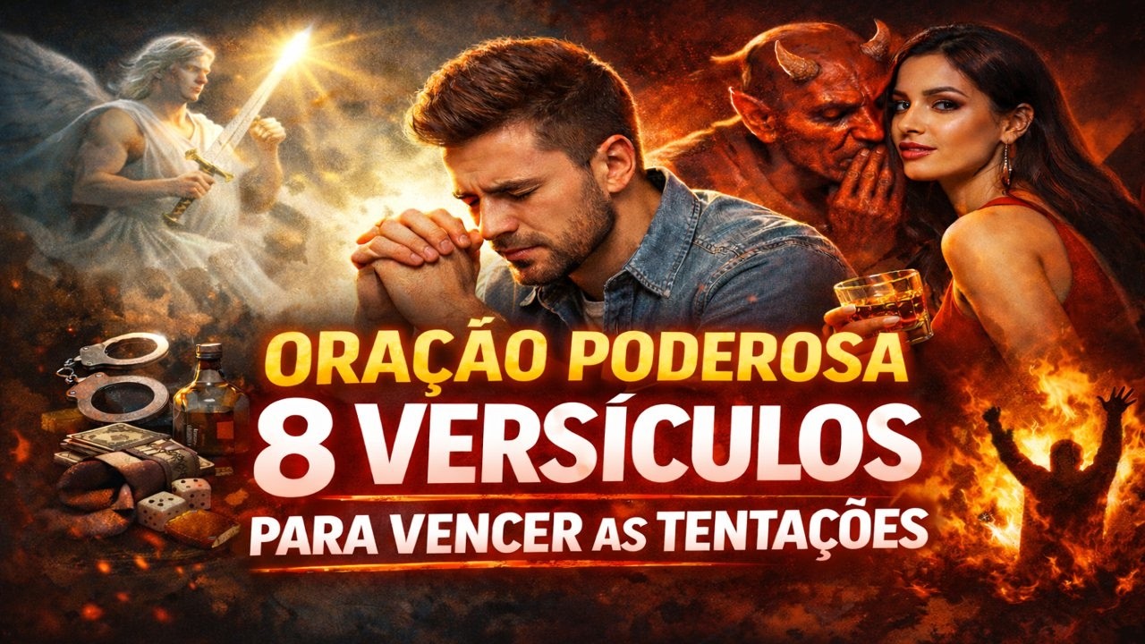 ORAÇÃO PODEROSA | 8 VERSÍCULOS PARA VENCER AS TENTAÇÕES E O PECADO