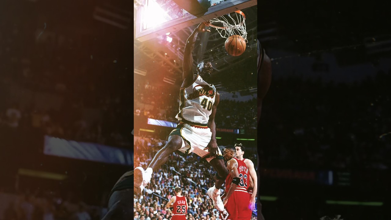 Шон Кемп, самый жестокий данкер 🌩️ #nbaedits #nbahighlights #shorts