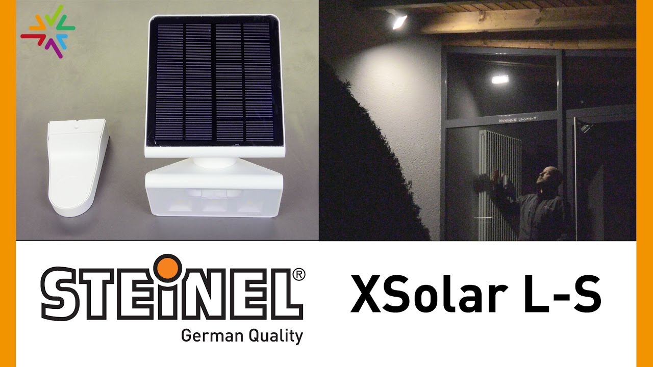STEINEL XSolar L-S LED Solar Außenleuchte im Praxistest