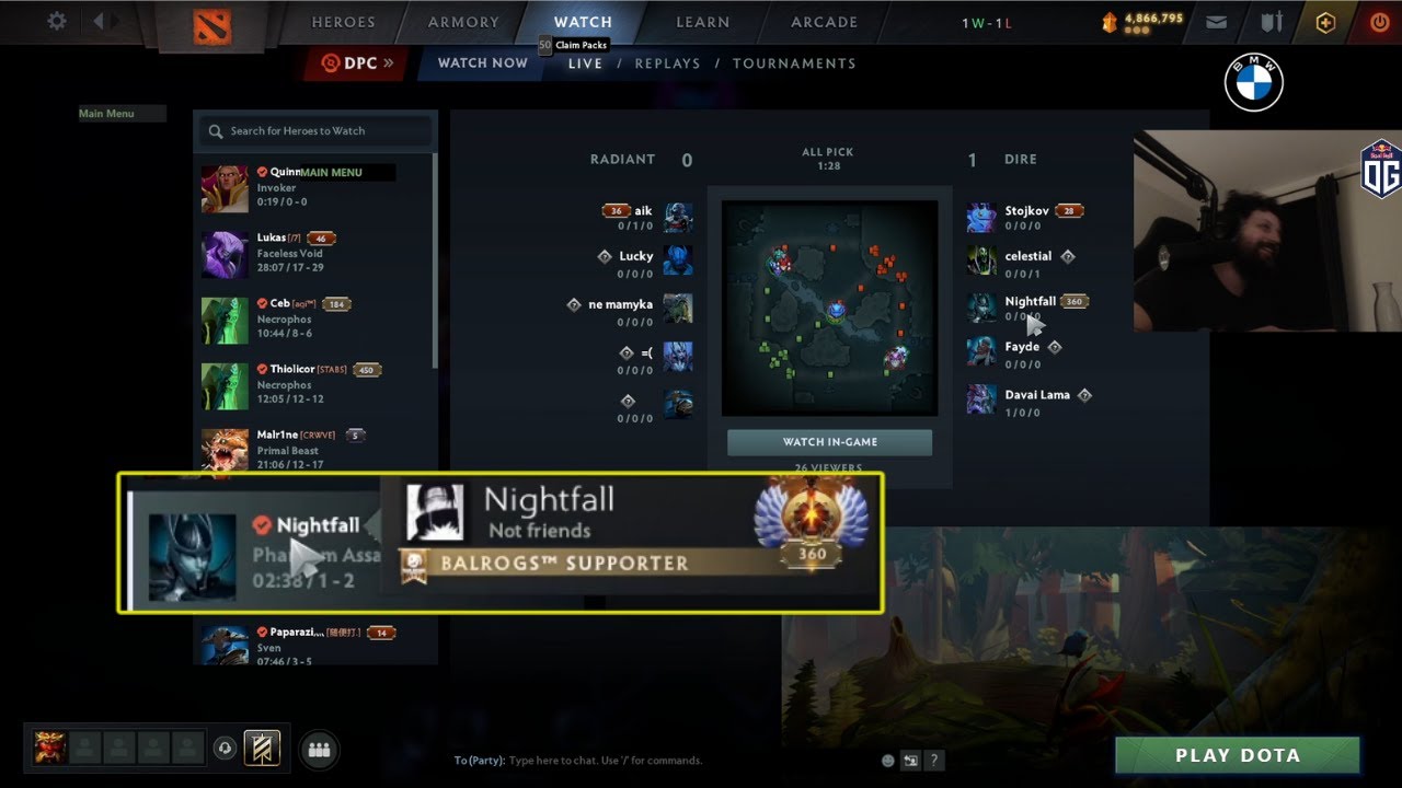 Gorgc reacts to Nightfall Insta Queue Ranked Game after losing to Shopify