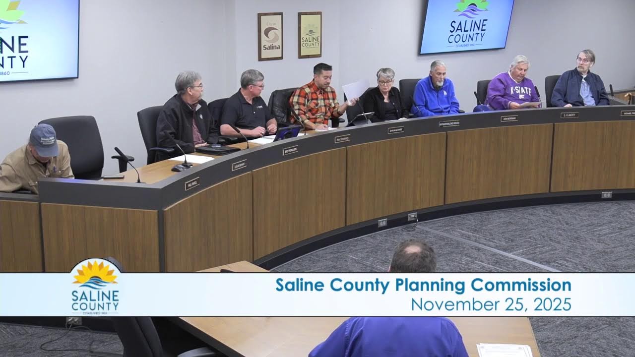 Saline County Planning Commission Meeting - November 25, 2025