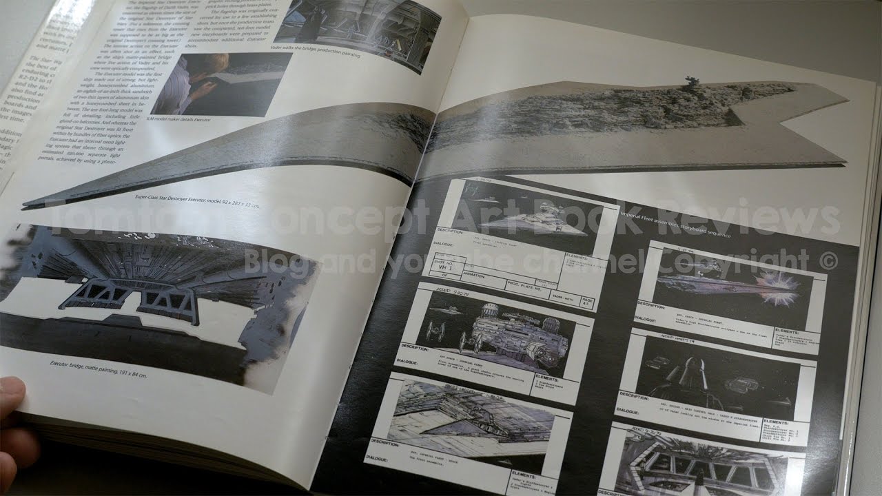 The Star Wars Archives concept art book preview in 4K