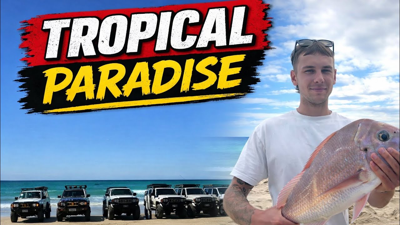 Exploring MORETON ISLAND Camping, 4wding & Fishing.  TROPICAL PARADISE!!!