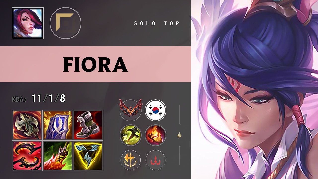 Fiora Top vs Olaf - KR Grandmaster Patch 26.17