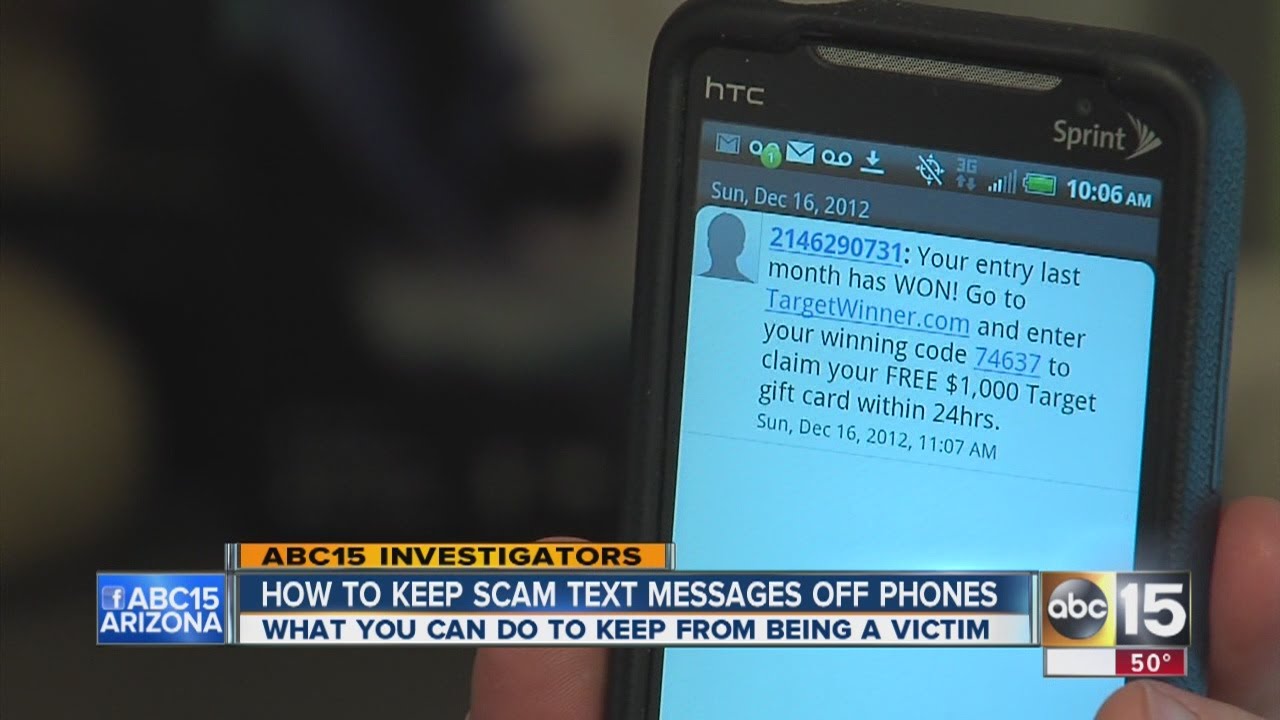 How to avoid scam text messages