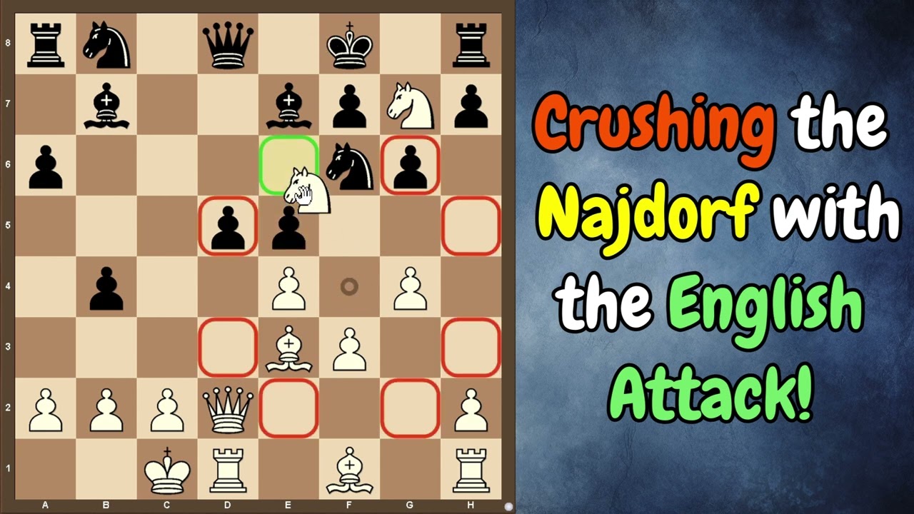 Crushing the Najdorf with an English Attack #chess