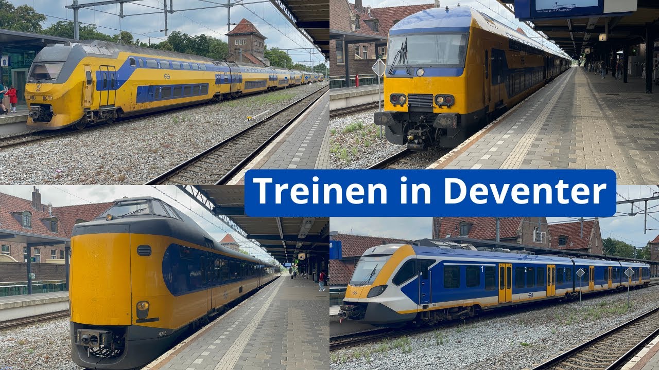Treinen op station Deventer - 27 juli 2024