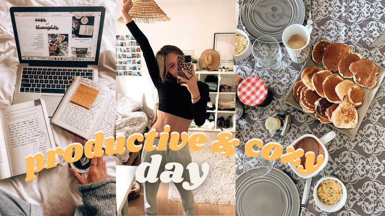 productive & cozy day with me