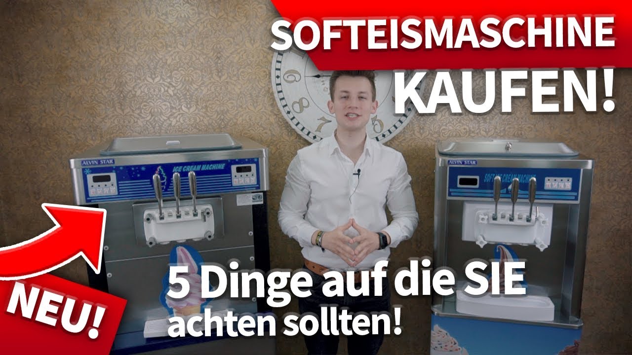 🚨Softeismaschine kaufen: 5 Dinge auf die Sie achten sollten! Tipps bei Eismaschinen kauf! ✅