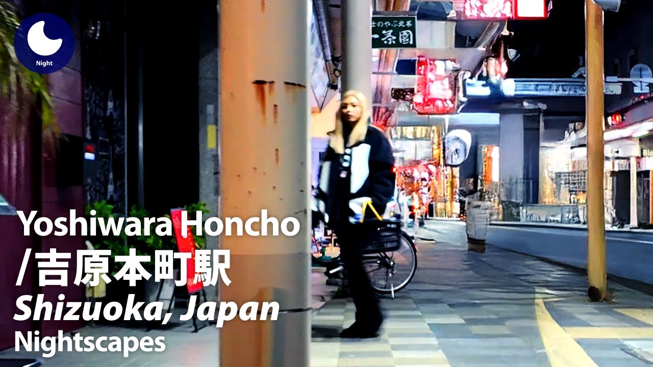 ⁴ᴷ Shizuoka: Yoshiwara Honcho Station (静岡県: 吉原本町駅) - Japan Walking Tour (December, 2024)