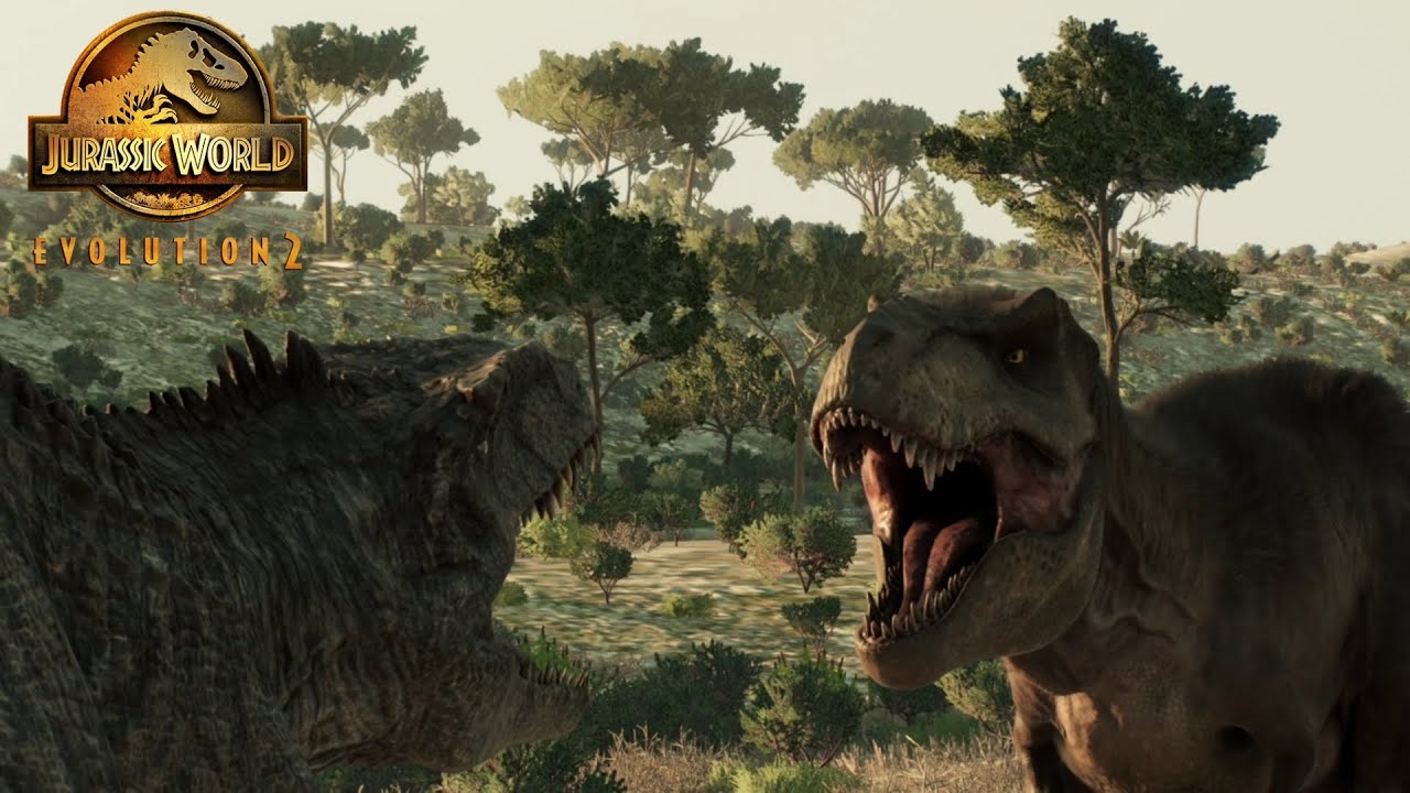 Giganotosaurus vs Tyrannosaurus Jurassic World Evolution 2 El Prólogo recreación