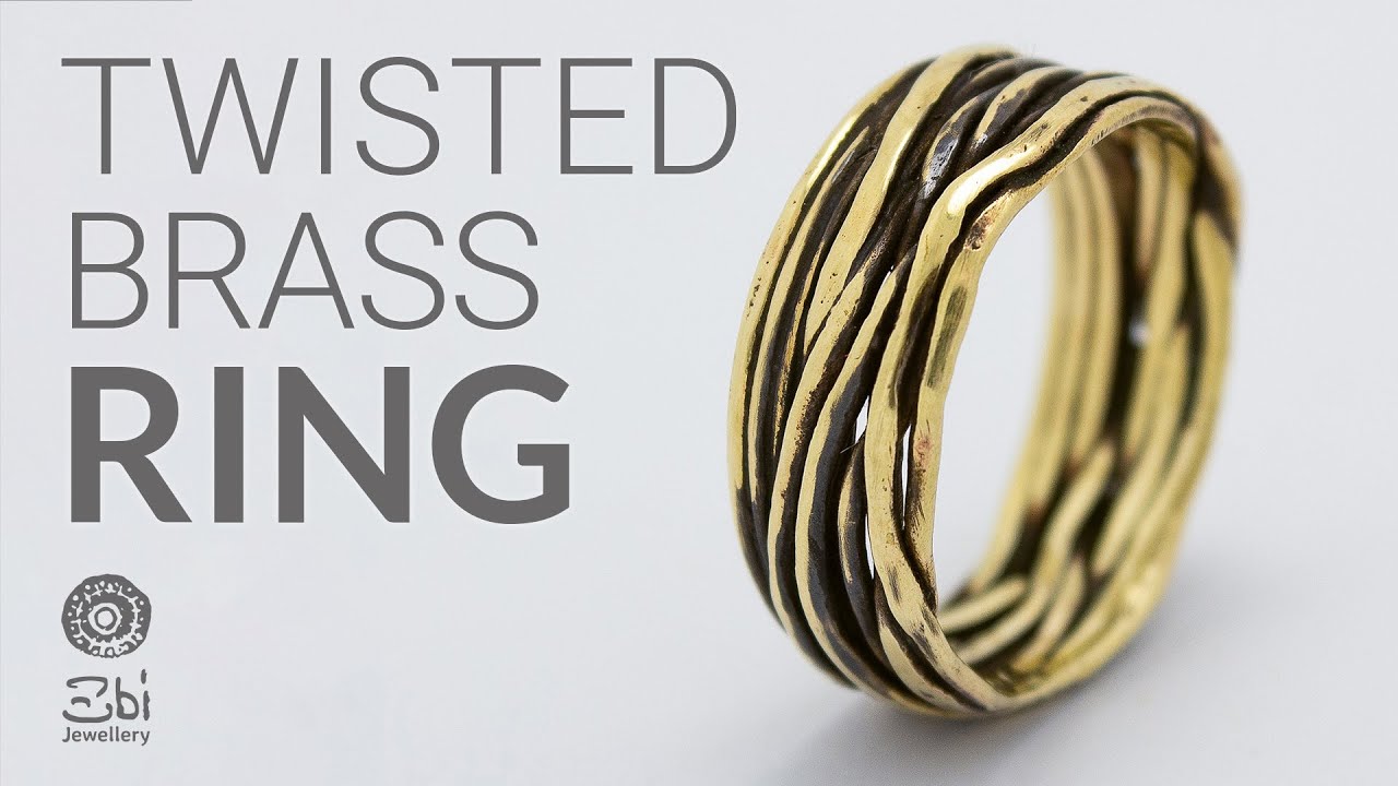 How to make brass ring jewelry, Twisted  wire