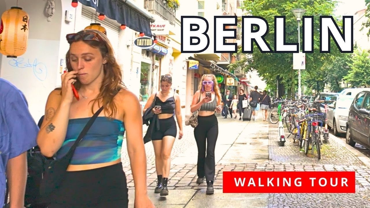 German Walking Tour 🇩🇪 Berlin, Friedrichshain ☀️ City Walk [4K-60FPS HDR]🌧️
