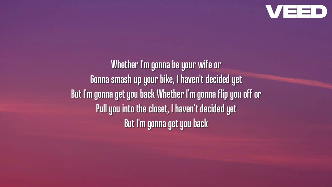 Taylor Swift - imgonnagetyouback (Karaoke in Higher Key) | Video by Iyan Music