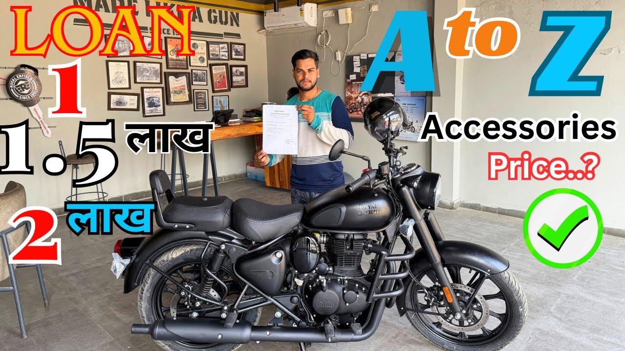 A to Z About Classic 350 Stealth Black Accessories & Loan Details 