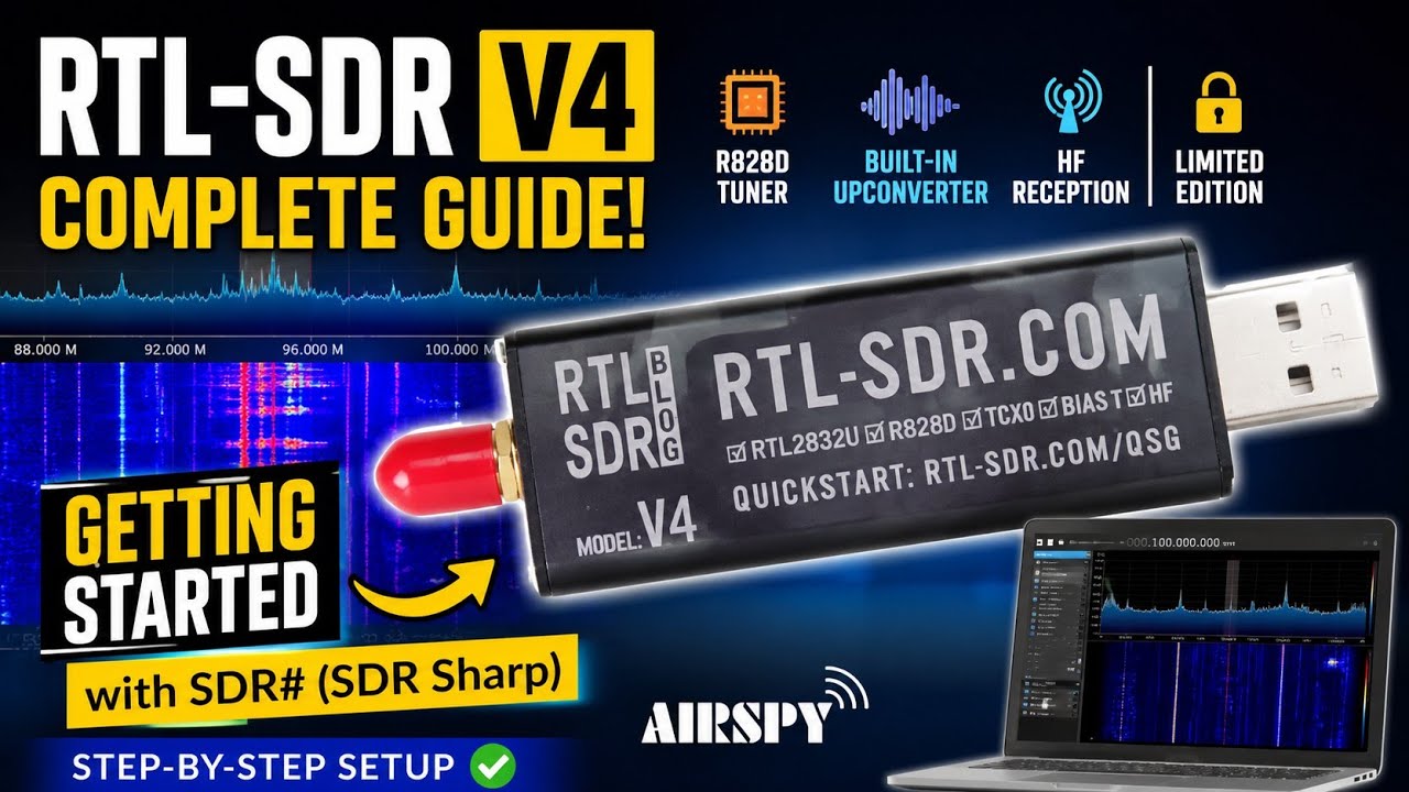 Getting Started with RTL-SDR V4 in Airspy SDR Sharp (SDR#)