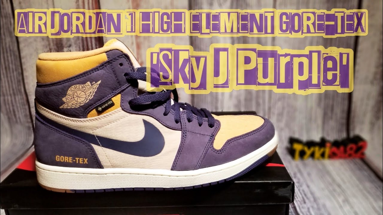 MY DAD'S NEW SNEAKERS!? Air Jordan 1 High Element GORE-TEX 'Sky J Purple' On Feet Review
