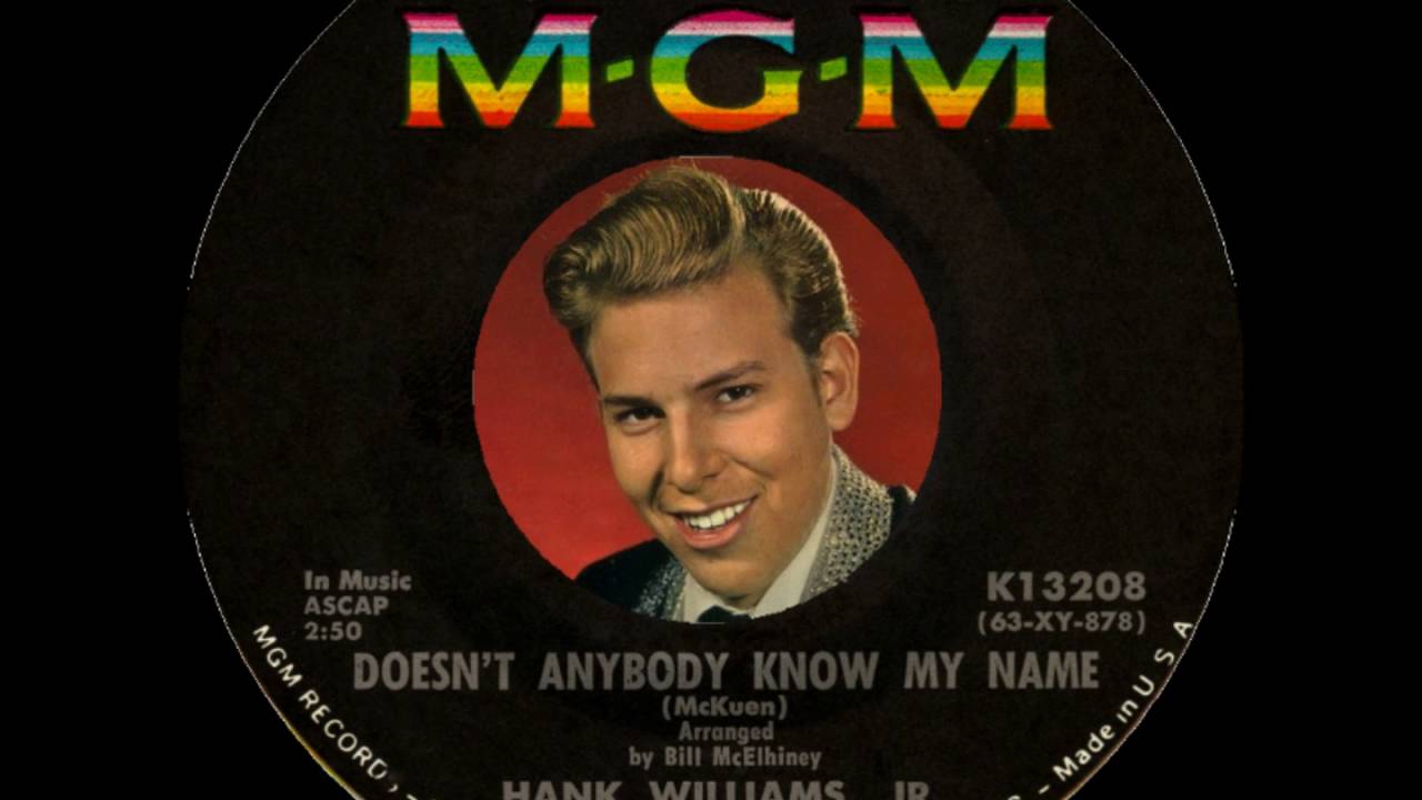 Hank Williams, Jr. ~ Doesn't Anybody Know My Name (1964) [Mono]