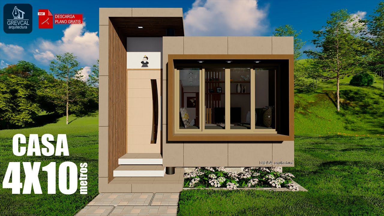 ПЛАН ДОМОВ 4X10 I ДОМ 40M2 I Проект дома 4x10 метров I 13x32ft Проект дома (40 кв.м)