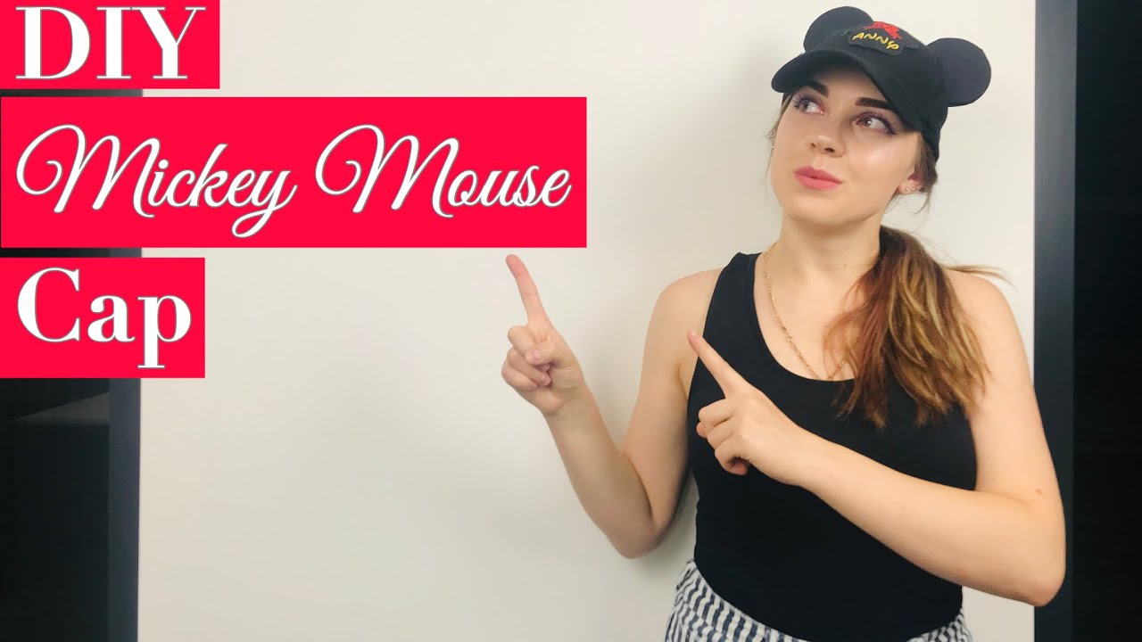 DIY Mickey Mouse baseball cap