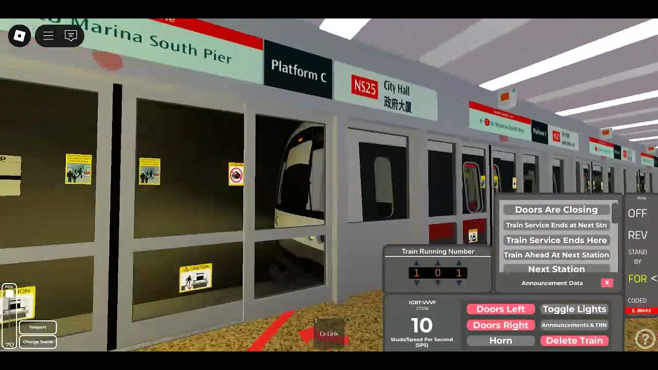Playing North South Line: Phase 1 In Roblox