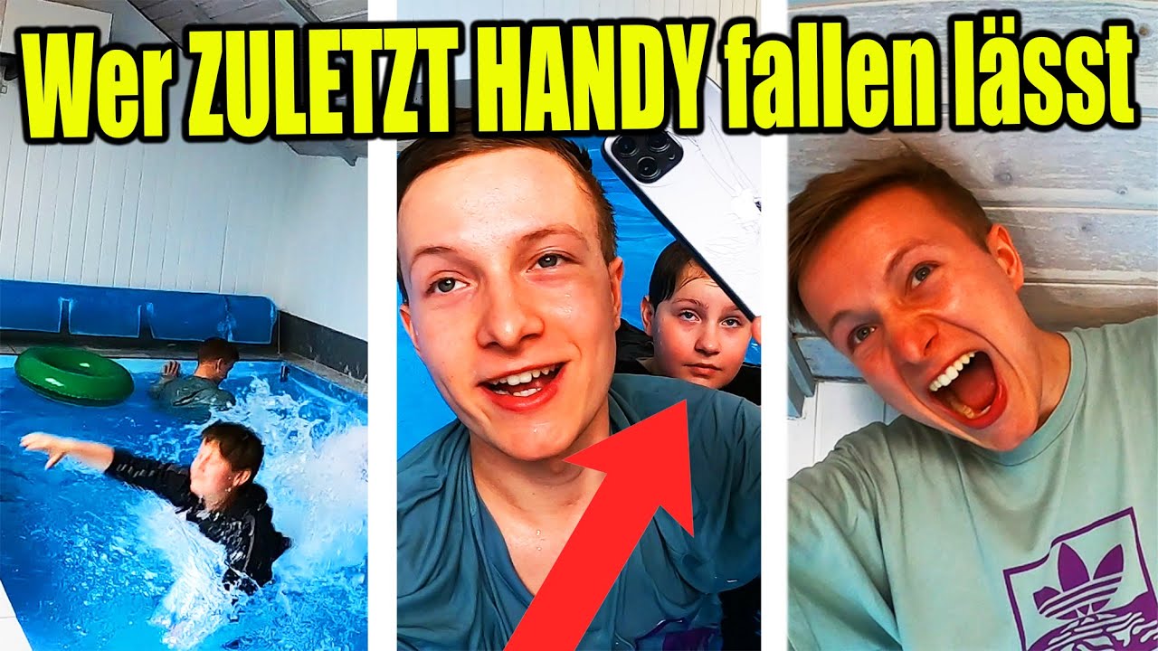 Wer ZULETZT sein HANDY in den POOL fallen lässt 🤣 TipTapTube