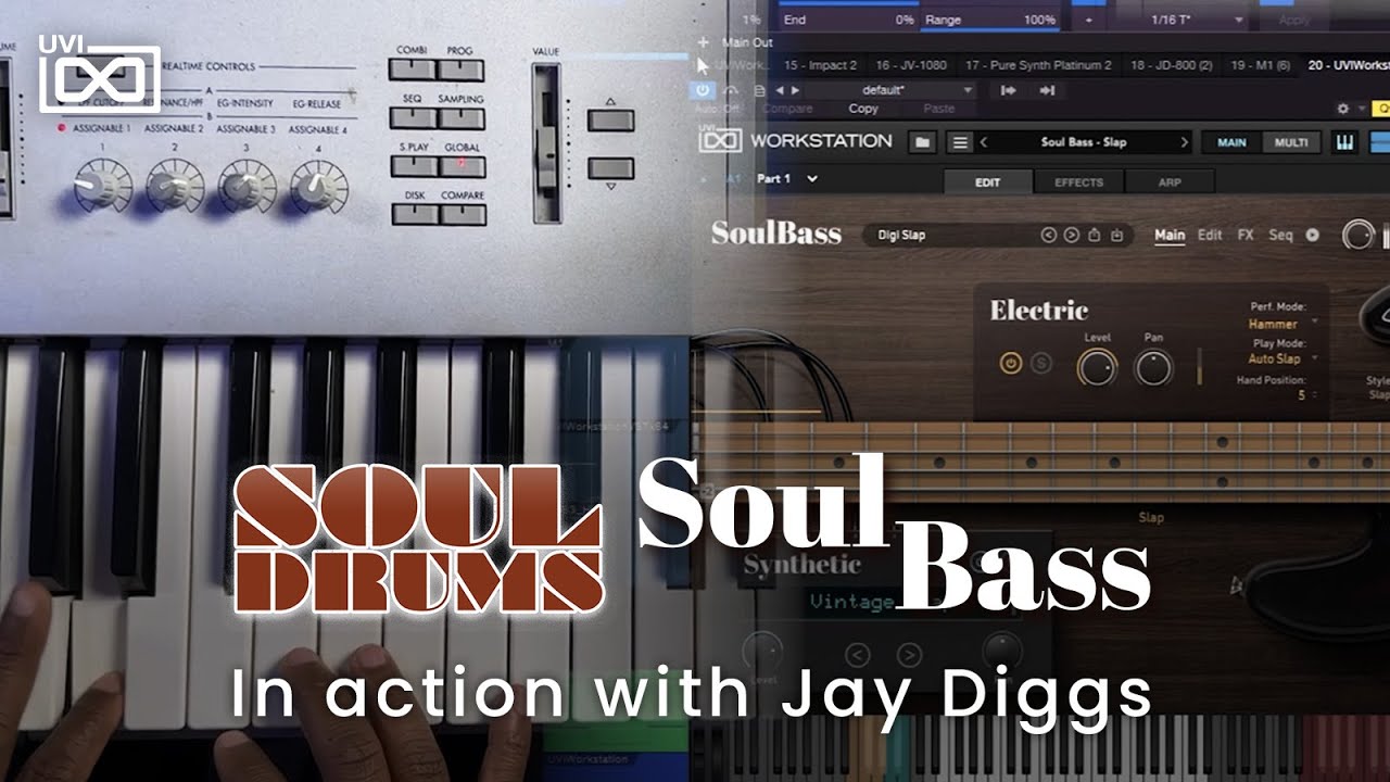 UVI Soul Bass 1.5 and Soul Drums | In action with Jay Diggs