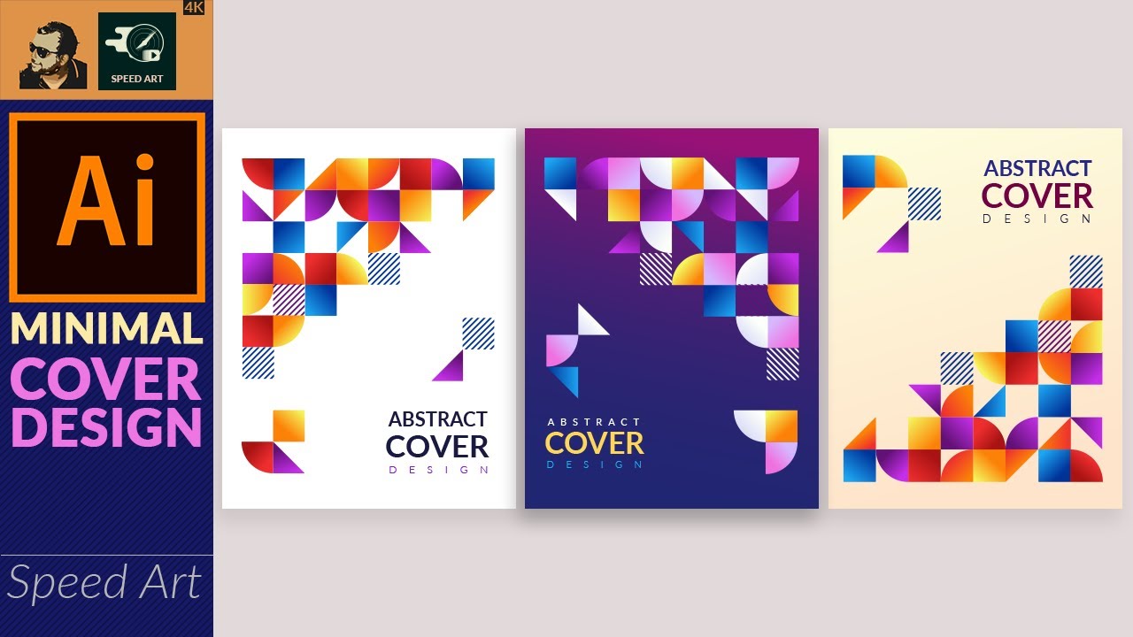 Abstract Cover Design concept in Adobe Illustrator | Speed Art