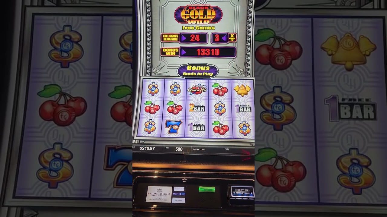 Quick hits Platinum 3x pay bonus with a retrigger on Black Gold Wild for our 400th video