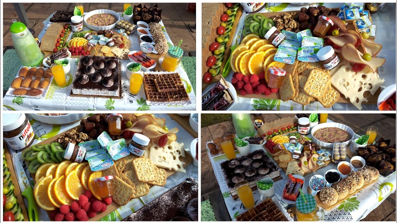 خريجة للطبيعة🌄مع أفكار لتحضير طبيلة ديال الفطور brunch بوصفات عديدة وتقديم مميز🤩